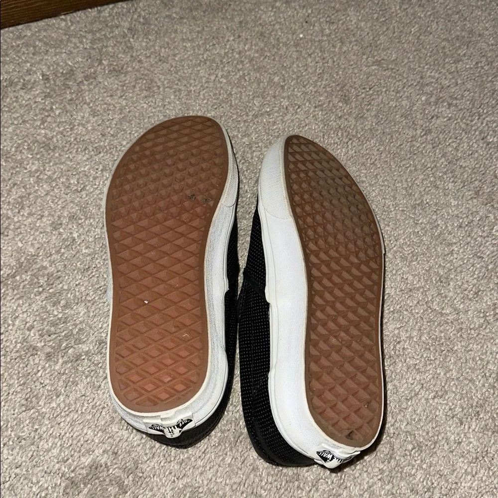 Slip on black leather vans - Picture 5 of 5